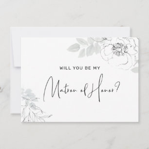 Botanische Illustrationsmatron der Ehrenkarte Dankeskarte