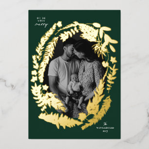 Botanische Impressionen Rahmen Weihnachtskiefer Folien Feiertagskarte