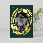 Botanische Impressionen Rahmen Weihnachtskiefer Folien Feiertagskarte (Stehend vorne)