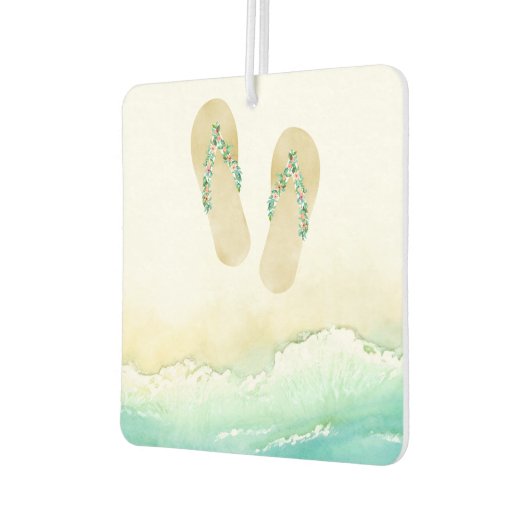 Botanische Insel Flip Flops Autolufterfrischer (Links)