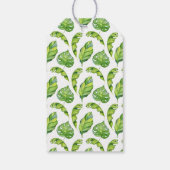 Botanische Insel Hochzeitssacktasche Geschenkanhänger (Rückseite)