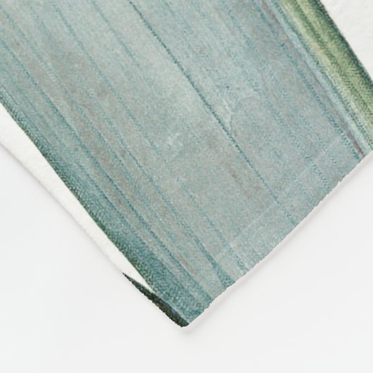 Botanische Iris-Blumen-Blumenbibel-Segen Fleecedecke (Ecke)