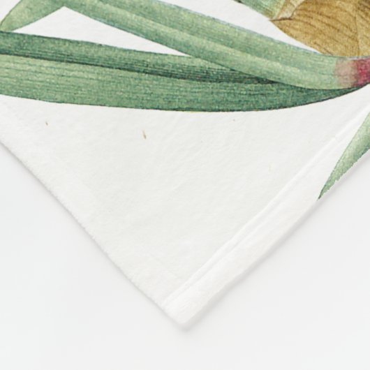 Botanische Iris-Blumen-Blumengarten Fleecedecke (Ecke)