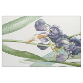 Botanische Iris-Blumen BlumenRedoute Gewebe Stoff (Fat Quarter (45,7 x 55,9 cm))
