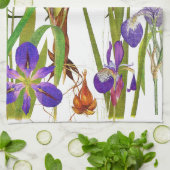 Botanische Iris Blumen Küchentücher (Gefaltet)