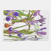 Botanische Iris Blumen Küchentücher (Horizontal)