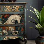 Botanische Jugendstil-Einheit Seidenpapier