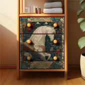 Botanische Jugendstil-Einheit Seidenpapier