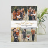 Botanische Kalligraphie 4 Weihnachten im Foto (Stehend Vorderseite)