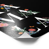 Botanische Kamala Harris - Abstimmung 2024 Floral Fotodruck (Ecke)