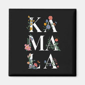 Botanische Kamala Harris - Abstimmung 2024 Floral  Magnet (Vorne)