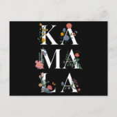 Botanische Kamala Harris - Abstimmung 2024 Floral  Postkarte (Vorderseite)