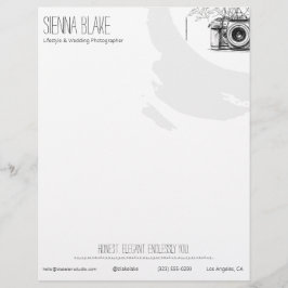 Botanische Kamera QR Lifestyle Wedding Fotograf Briefbogen