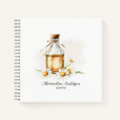 Botanische Kamille Essenzielle Öle Wasserfarbe Notizblock (Vorderseite)