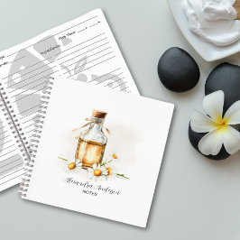 Botanische Kamille Essenzielle Öle Wasserfarbe Notizblock