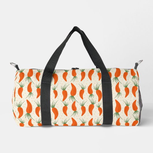 Botanische Karotten-Kollektion Duffle Bag (Vorderseite)