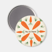 Botanische Karotten-Sammlung Magnet (Vorderseite/Rückseite)