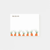 Botanische Karotten-Sammlung Post-it Klebezettel (Vorderseite)