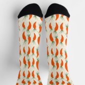 Botanische Karotten-Sammlung Socken (Oben)