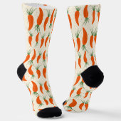 Botanische Karotten-Sammlung Socken (Gewinkelt)