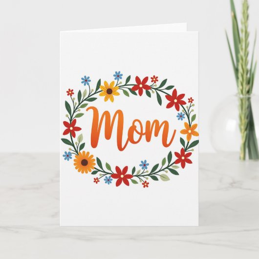 Botanische Karte für Mama (Vorderseite)