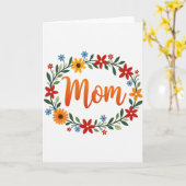 Botanische Karte für Mama (Gelbe Blume)
