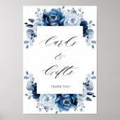 Botanische Karten und Geschenke der Marine aus dun Poster (Vorne)