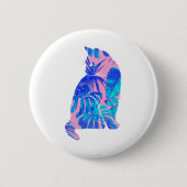 Botanische Katze Button (Vorderseite)
