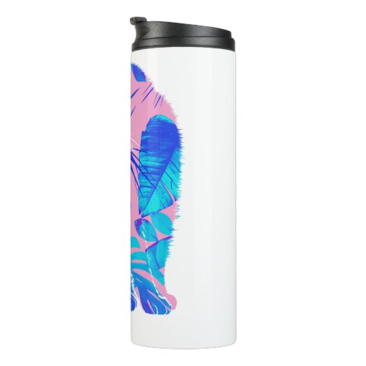 Botanische Katze Thermosbecher (Nach rechts gedreht)