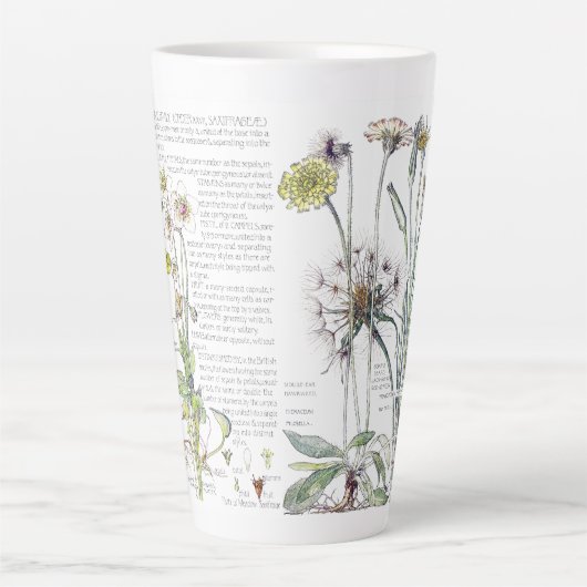 Botanische Katzen Wildblume Ohren Blume Tasse (Vorderseite)