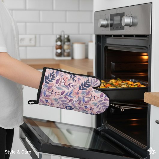 Botanische KI Art Oven Mitt für zeitgenössische Nu Ofenhandschuh