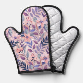 Botanische KI Art Oven Mitt für zeitgenössische Nu Ofenhandschuh (Vorderseite/Rückseite)