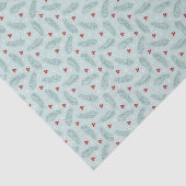 Botanische Kiefernnadeln und Berries Weihnachten Seidenpapier (Ausschnitt)