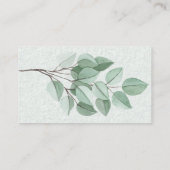 Botanische Kirschblüten Wasserfarbe Windelung Begleitkarte (Rückseite)