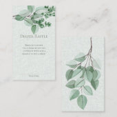 Botanische Kirschblüten Wasserfarbe Windelung Begleitkarte (Vorne/Hinten)