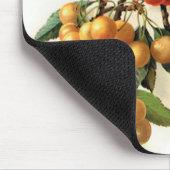 Botanische Kirschen Mousepad (Ecke)