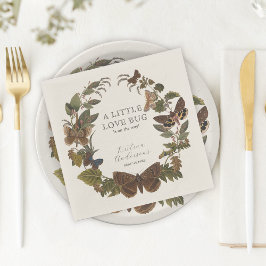 Botanische kleine Liebe Bug Baby Dusche Serviette