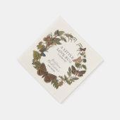 Botanische kleine Liebe Bug Baby Dusche Serviette (Ecke)