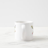 Botanische Koffein-Molekül-Tasse Espressotasse (Rückseite)
