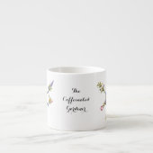 Botanische Koffein-Molekül-Tasse Espressotasse (Vorderseite)