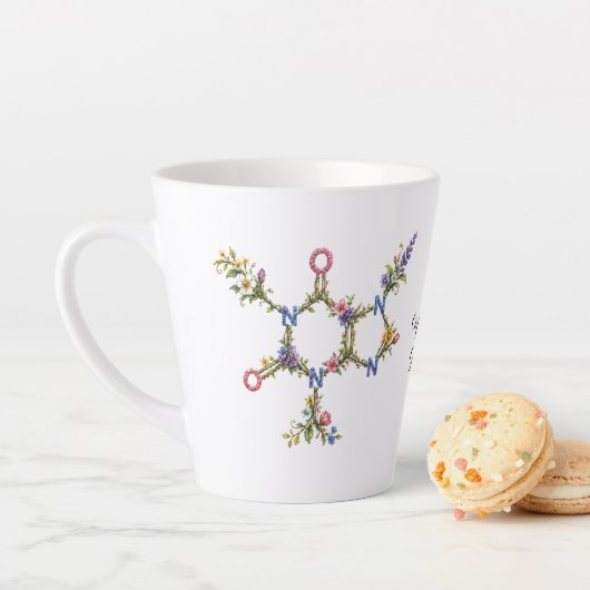 Botanische Koffein-Molekül-Tasse Milchtasse (Beispiel)