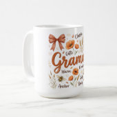 Botanische Kokette Muttertag/Grammy Kaffeetasse (Vorderseite Links)