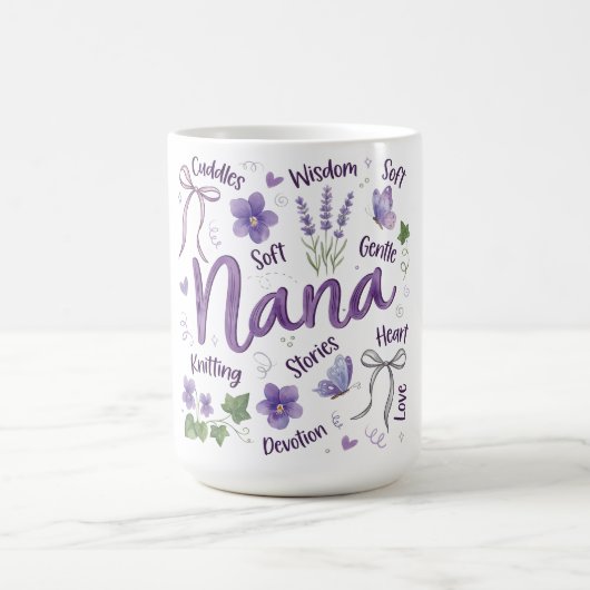 Botanische Kokette Muttertag/Nana Kaffeetasse (Mittel)