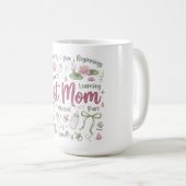 Botanische Kokette Muttertag/Neue Mutter Kaffeetasse (VorderseiteRechts)