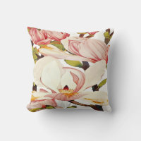 Botanische Korallen Rosa Magnolien Blume Blumenstr