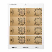 Botanische Kraft-Seifenetiketten (Vorne)