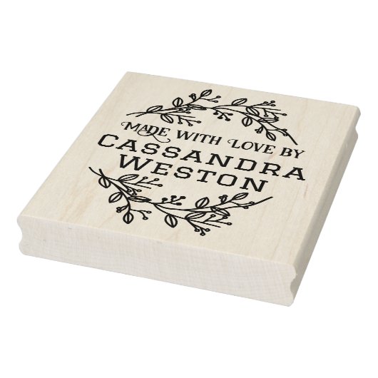 Botanische Kranberries "Made with Liebe by" Gummistempel (Stempel)