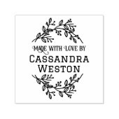 Botanische Kranberries "Made with Liebe by" Permastempel (Design)