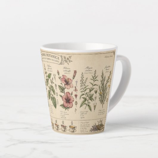 Botanische Kräuter-Tasse – Milchtasse (Rechte Ecke)