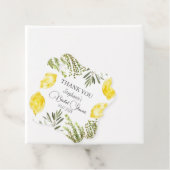 Botanische Kräuter Zitronen Wasserfarbenes Brautpa Geschenkanhänger (Beispiel)